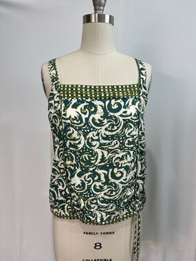 Rayon top with Batik style print